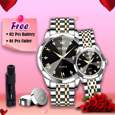 Couple Watch by Olievs Stainless Steel fashionable
