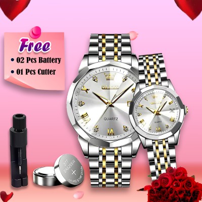 Couple Watch by Olievs Stainless Steel fashionable